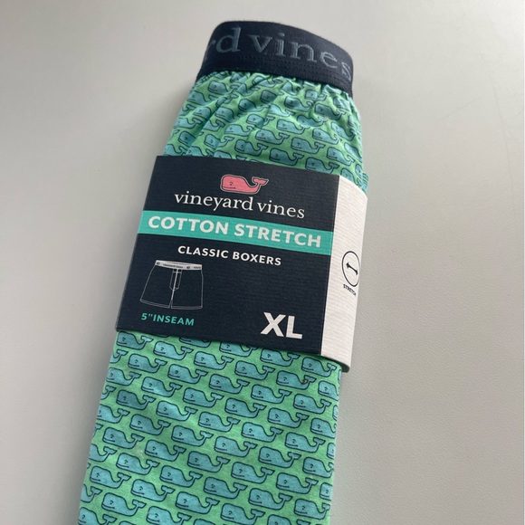 Vineyard Vines Other - Vineyard Vines Mens Stretch Cotton Boxers Whale Print Underwear 5” inseam